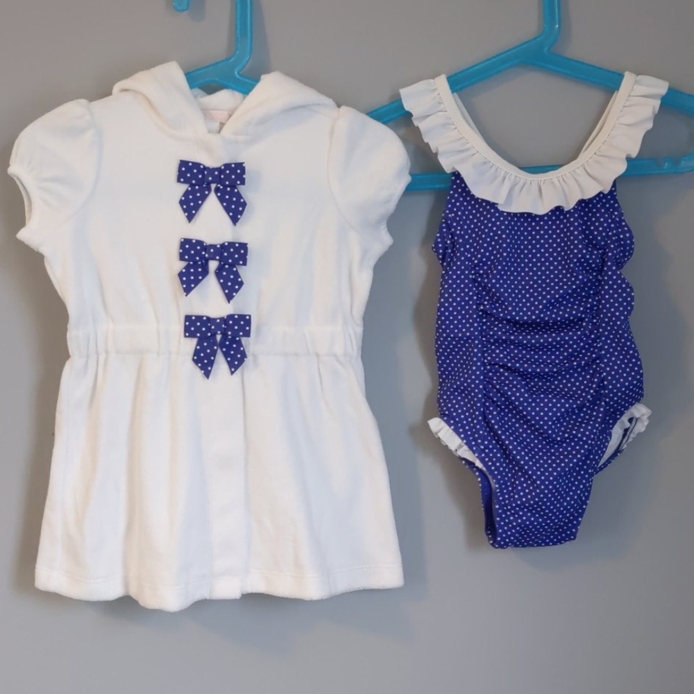 NWT Janie and Jack Bathing Suit Coverup Set 18-24M